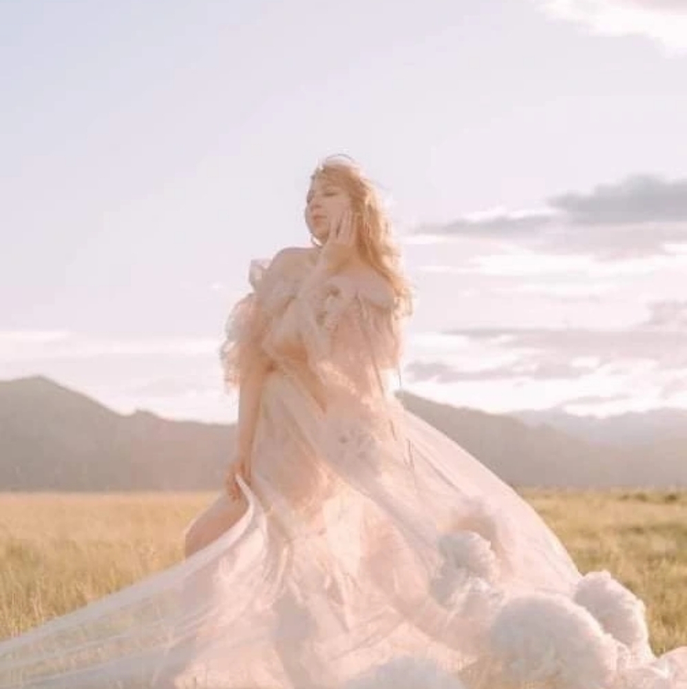 Katharina hakaj couture blush cape/skirt